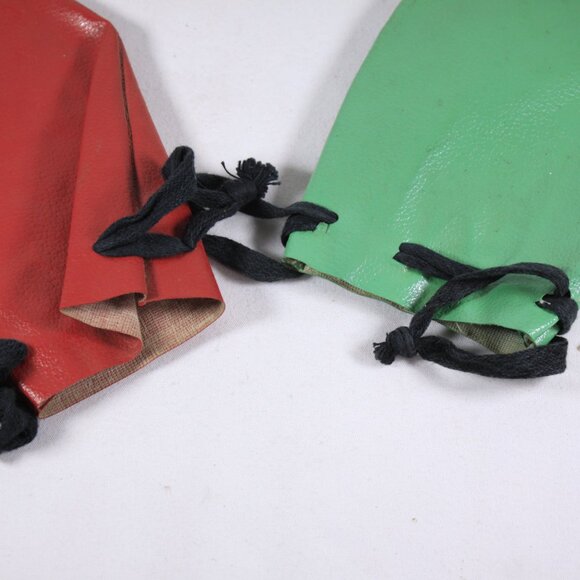 Vintage 1980s Marbles bag, red and green made in Taiwan - Picture 4 of 5
